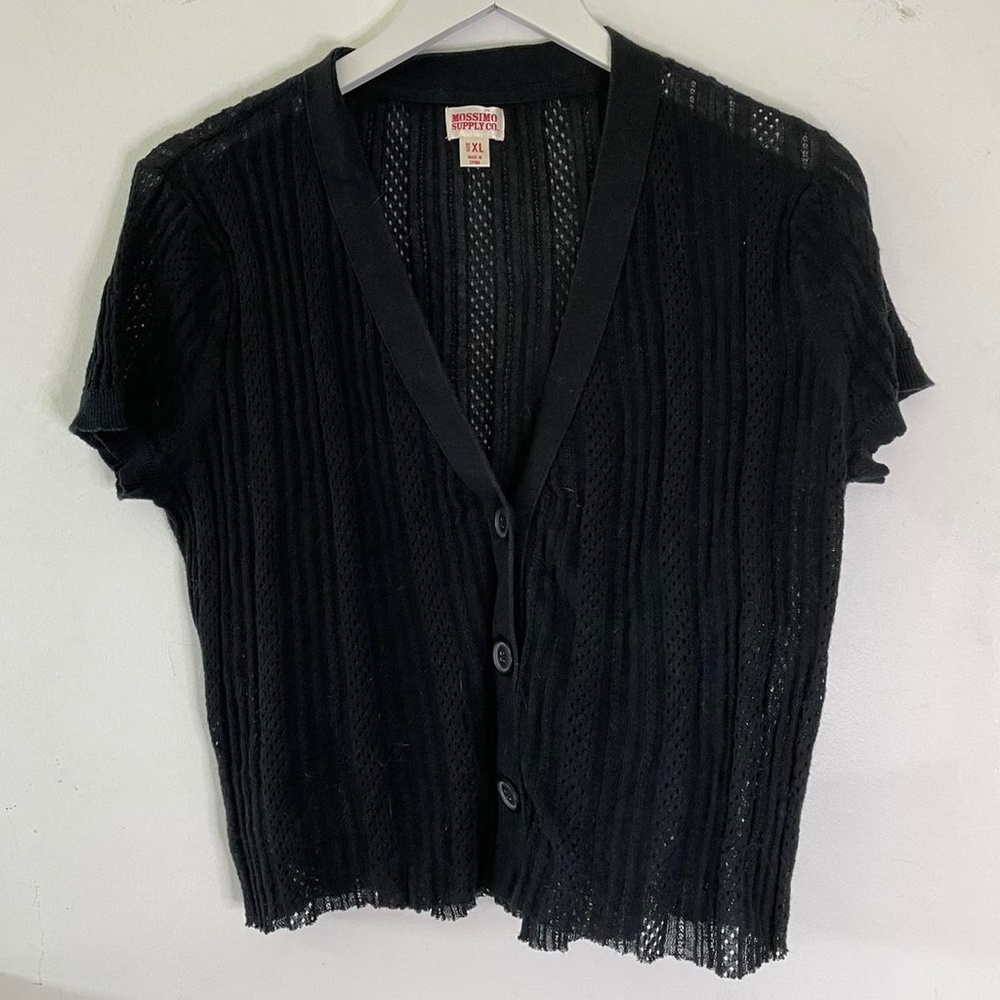 Crochet Short Sleeve Cardigan